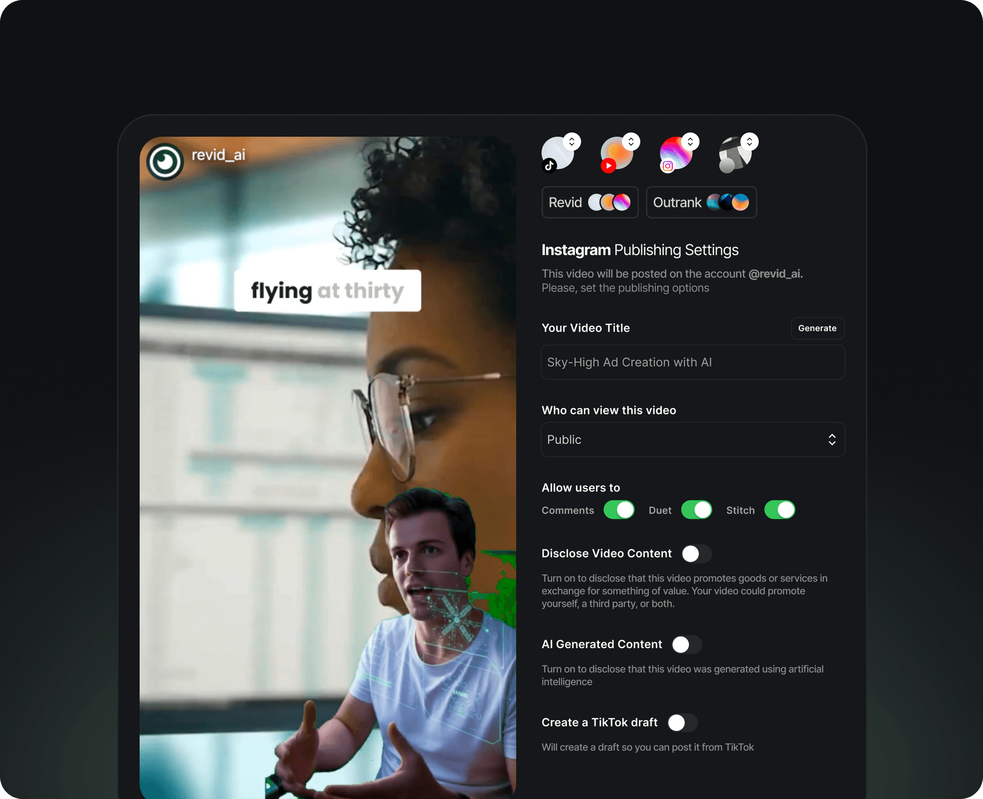 Auf TikTok planen und veröffentlichen