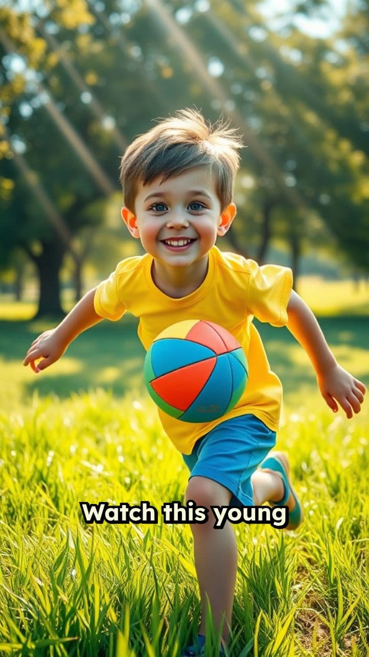 A Boy's Playful Day